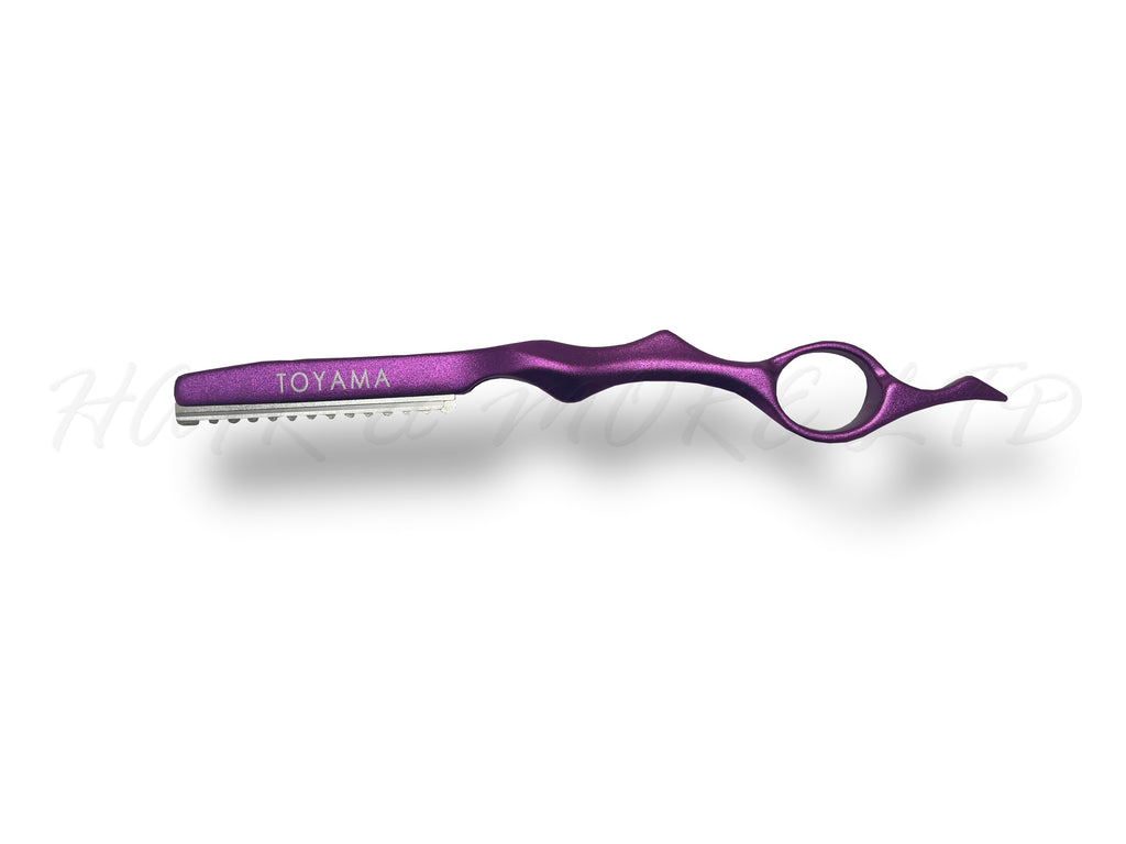 Toyama Professional Razor Aluminum Handle - Purple