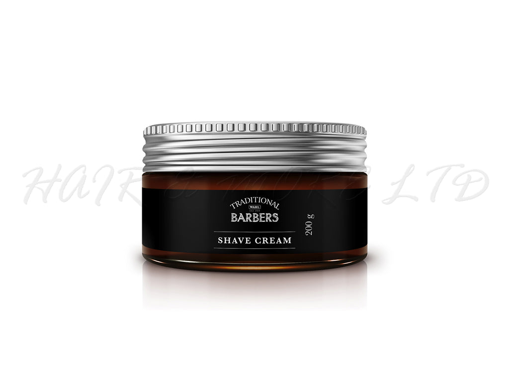 Wahl Traditional Barbers Shave Cream 200g, Wahl Grooming, Official NZ Wahl Stockist, Mens Shaving, Mens Grooming, Barber Supplies NZ