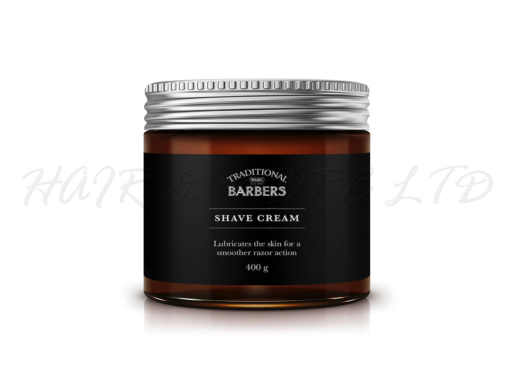 Wahl Traditional Barbers Shave Cream 400g, Wahl Grooming, Official NZ Wahl Stockist, Mens Shaving, Mens Grooming, Barber Supplies NZ