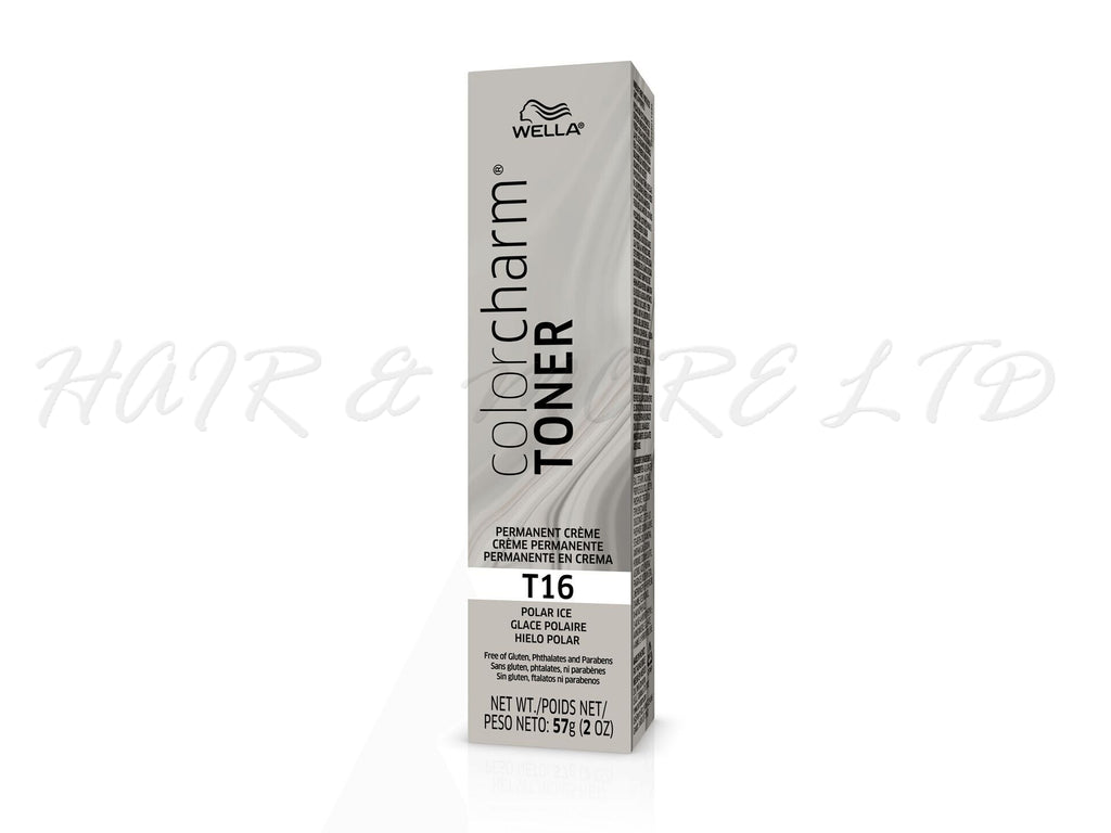 Wella ColorCharm Creme Toner T16 Polar Ice, Wella Polar Ice Silver Toner, Light Silver Hair, Toner For Hair, Wella Toners NZ, NZ Salon Supplies, NZ Hair Colour, Wella Colour Charm