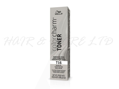 Wella ColorCharm Creme Toner T16 Polar Ice, Wella Polar Ice Silver Toner, Light Silver Hair, Toner For Hair, Wella Toners NZ, NZ Salon Supplies, NZ Hair Colour, Wella Colour Charm