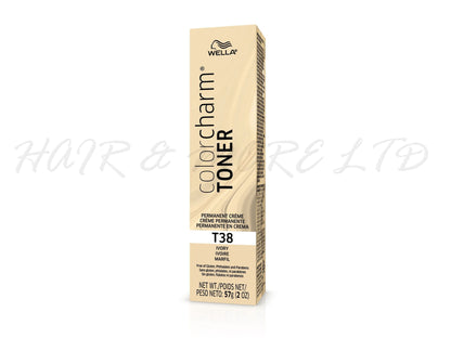 Wella ColorCharm Creme Toner T38 Ivory, Wella Ivory Blonde Hair Toner, Creamy Blonde Hair, Toner For Hair, Wella Toners NZ, NZ Salon Supplies, NZ Hair Colour, Wella Colour Charm