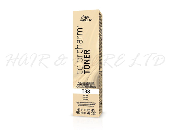 Wella ColorCharm Creme Toner T38 Ivory, Wella Ivory Blonde Hair Toner, Creamy Blonde Hair, Toner For Hair, Wella Toners NZ, NZ Salon Supplies, NZ Hair Colour, Wella Colour Charm