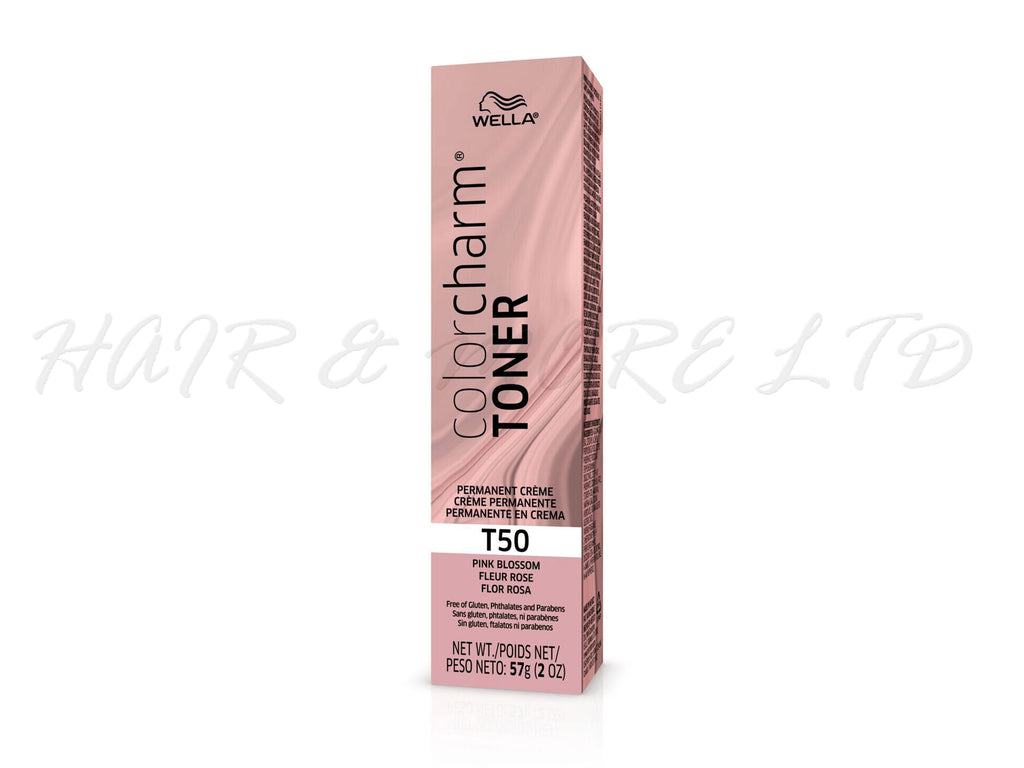 Wella ColorCharm Creme Toner T50 Pink Blossom, Wella Pink Blossom Hair Toner, Pink Hair, Toner For Hair, Wela Toners NZ, NZ Salon Supplies, NZ Hair Colour, Wella Colour Charm