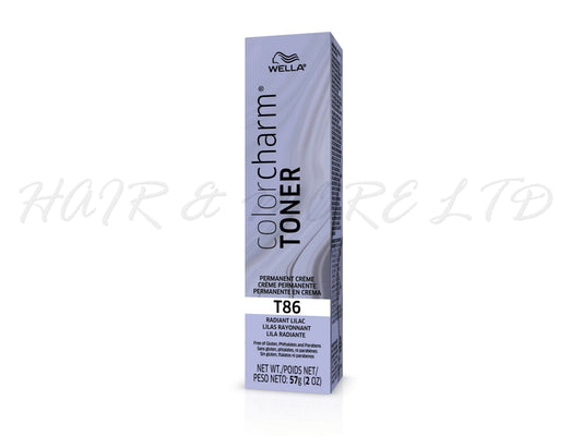 Wella ColorCharm Creme Toner T86 Radiant Lilac, Pastel Lilac Hair Toner, Light Lilac Blonde Hair, Toner For Hair, Wella Toners NZ, NZ Salon Supplies, NZ Hair Colour, Wella Colour Charm